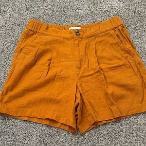 Liz Claiborne linen and rayon terracotta shorts 4